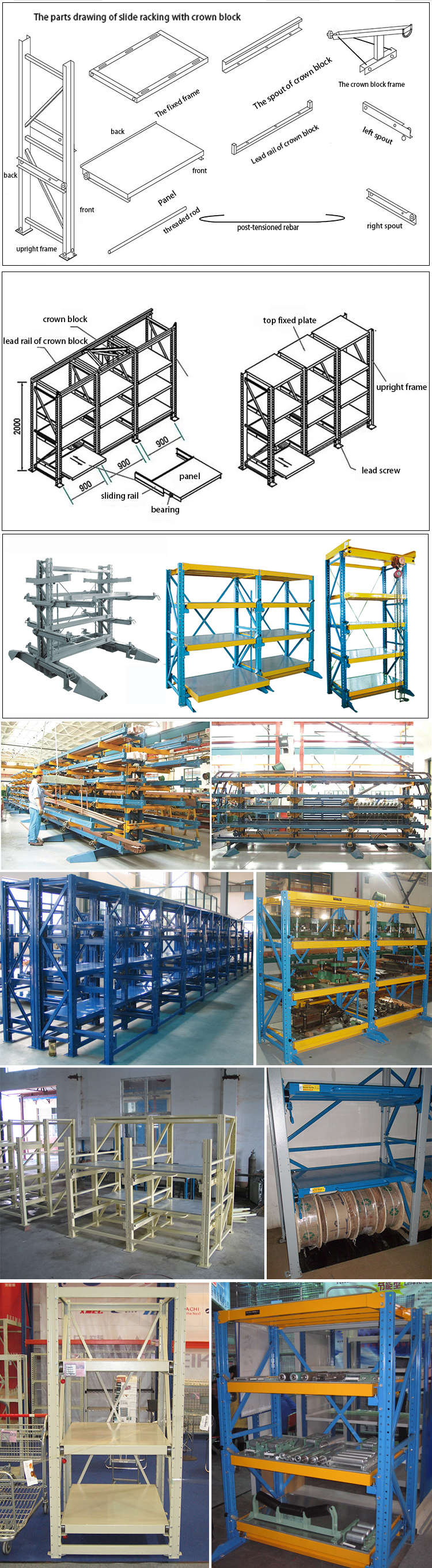 抽屉式货架详情图