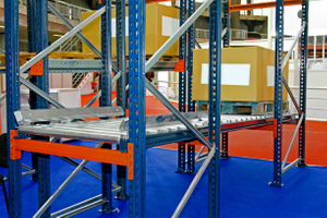 Customized Warehouse Gravity Racking Systems Gravity Flow Racks Rolling Shelving 