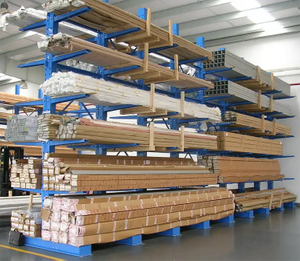 Peterack Industrial Steel Heavy Duty Cantilever Rack System Double-sided Warehouse Racking 