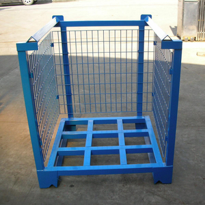 Peterack Heavy Load Industrial Movable Post Portable Steel Pallet Stacking Racks Foldable Metal StackableTire Rack