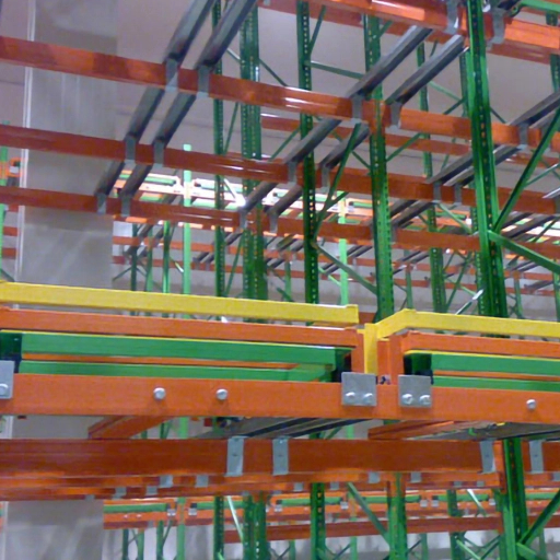 Long Service Life Push Back Racking Industrial Adjustable Metal Racks Warehouse Storage Steel Pallet Shelves