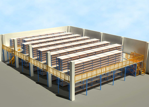 Custom Size Mezzanine Rack Substantial Steel Platform Good Quality Storage Multi-tier Loft Floor Racking System